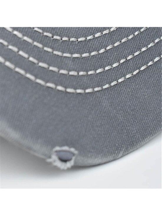 〽️Women Flag Gray High Ponytail Baseball Cap Trucker Bad Hair Day Adjustable